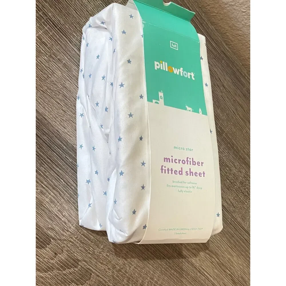 Micro Star Fitted Sheet Separates Bergen Blue - Pillowfort - Full